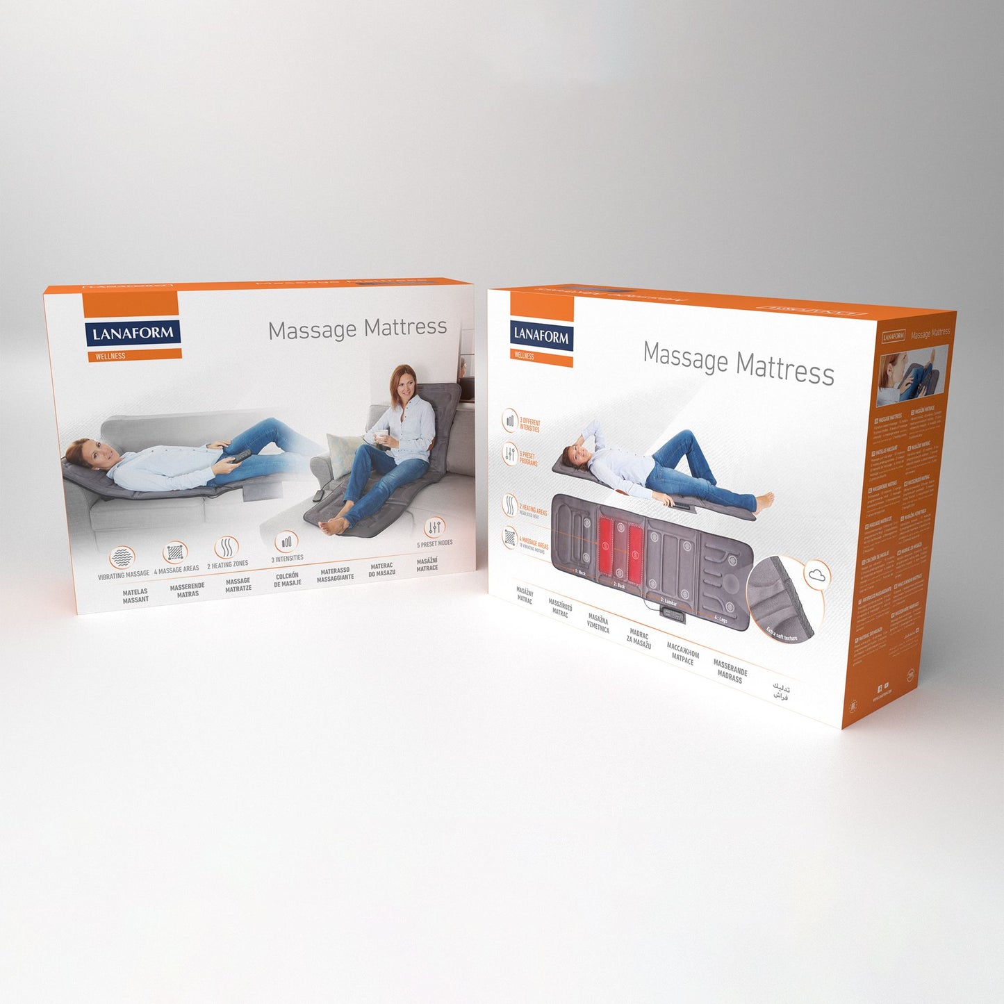 Lanaform Massage Mattress LA110315 – materac do masażu wibracyjnego z podgrzewaniem
