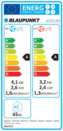 Klimatyzator przenośny Blaupunkt ACP414H – chłodzenie, ogrzewanie, WiFi