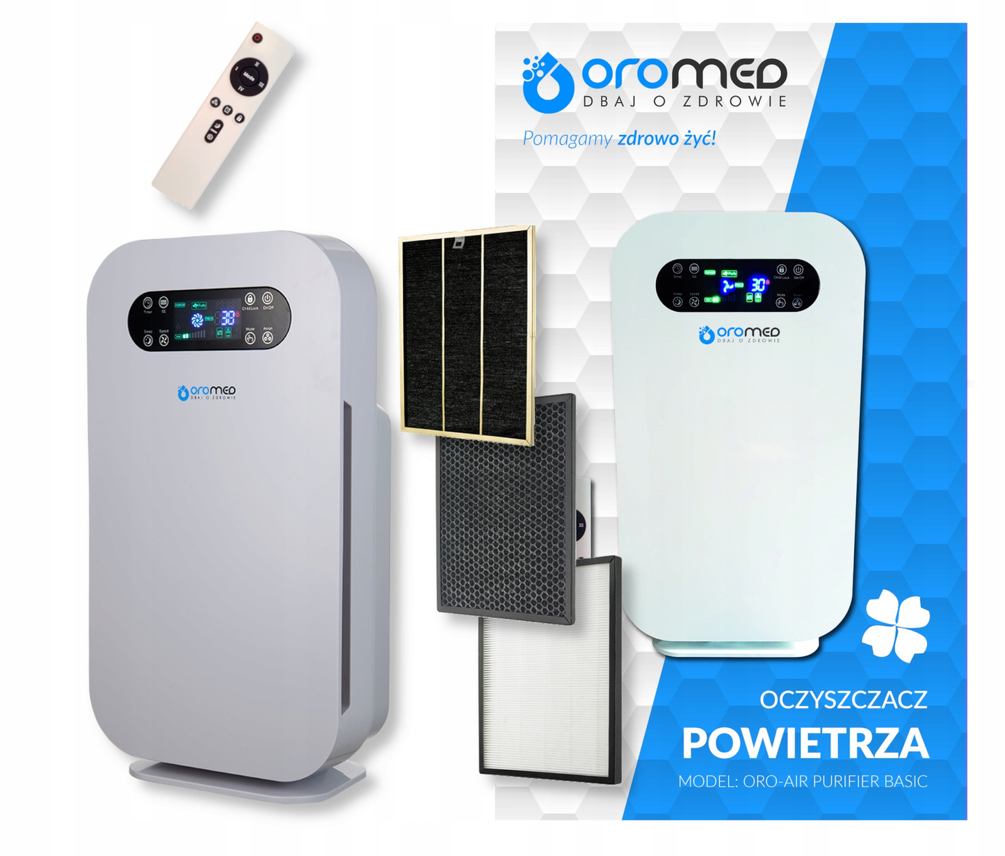 Oczyszczacz powietrza Oromed ORO-AIR PURIFIER BASIC + pilot