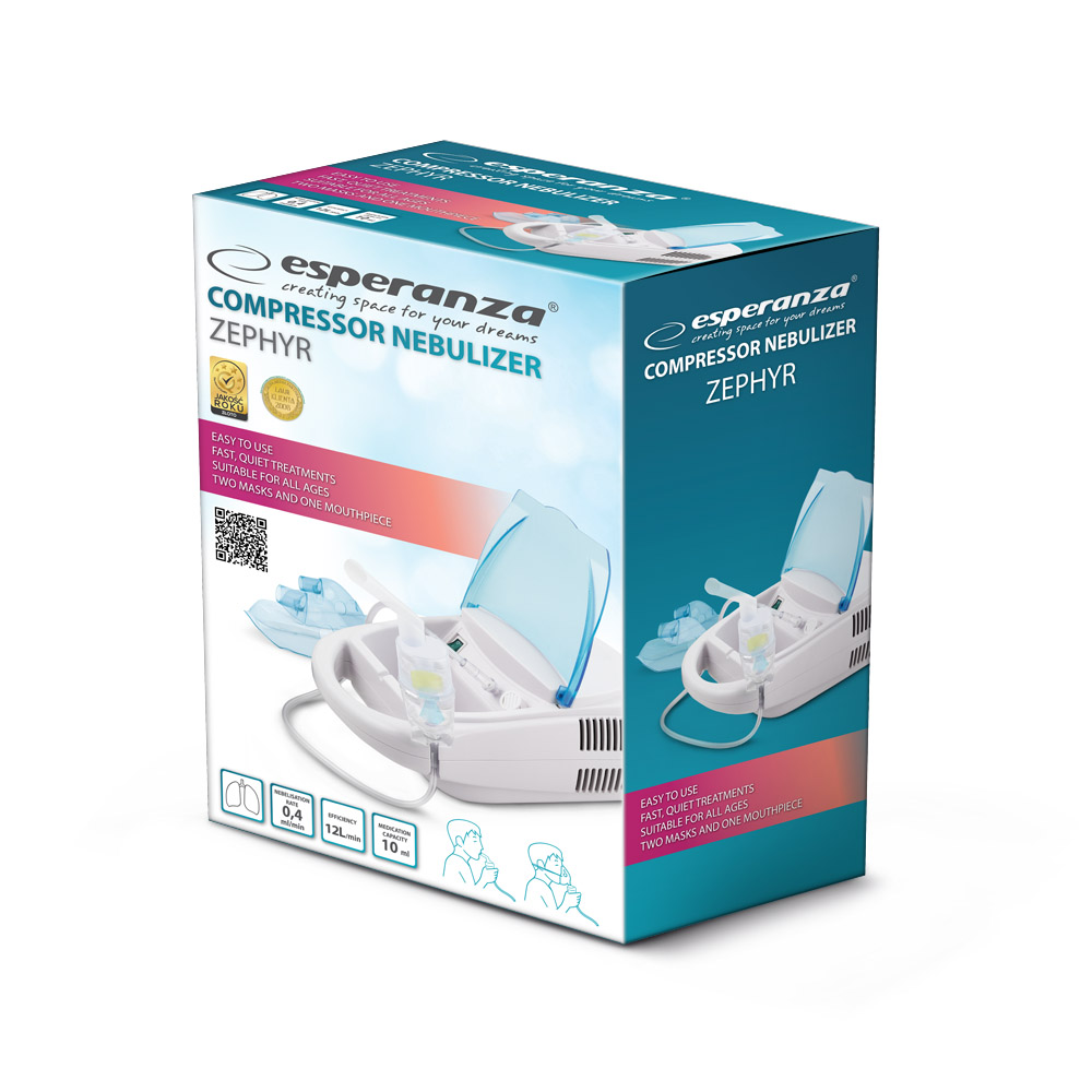 Inhalator kompresorowy Esperanza Zephyr | Nebulizator