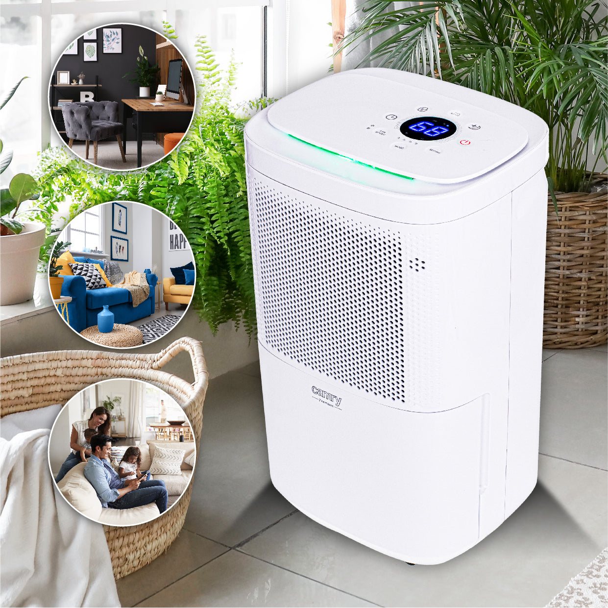 Osuszacz powietrza Camry CR 7851 – kompresorowy osuszacz z wyświetlaczem LED | 10 l/24 h