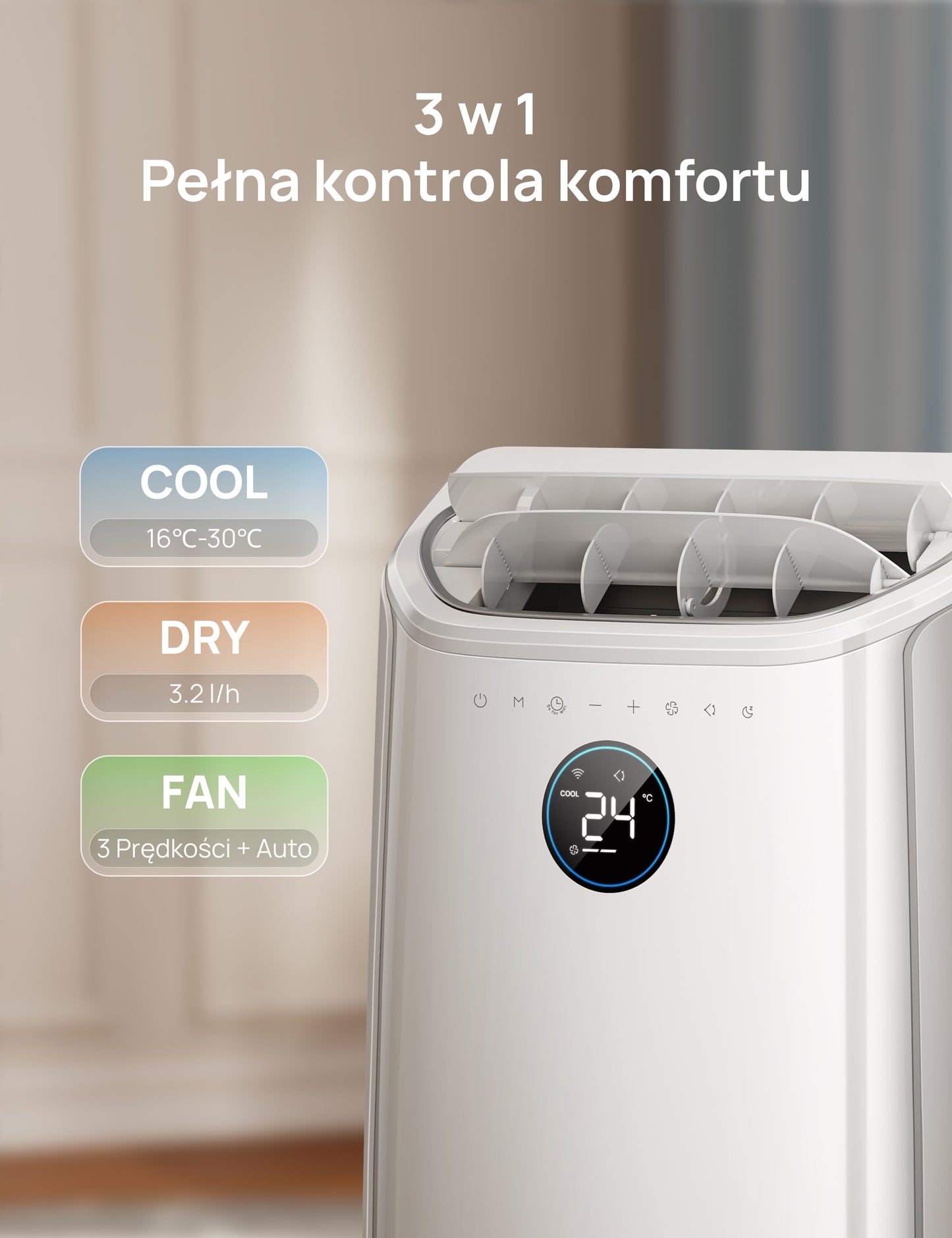 Klimatyzator przenośny Dreo 515S – szybkie chłodzenie bez montażu