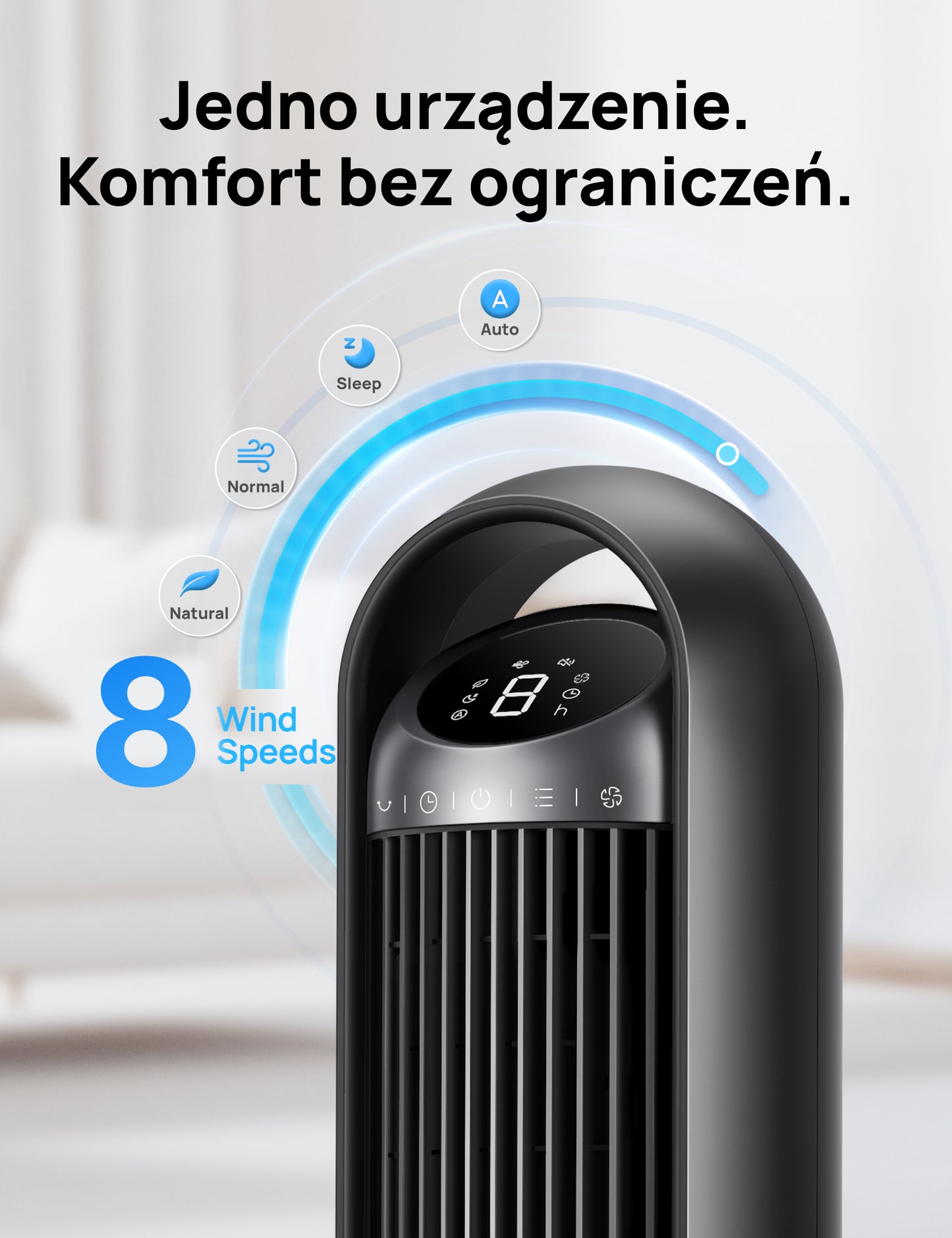 Wentylator kolumnowy Dreo Cruiser TF413S WiFi cichy