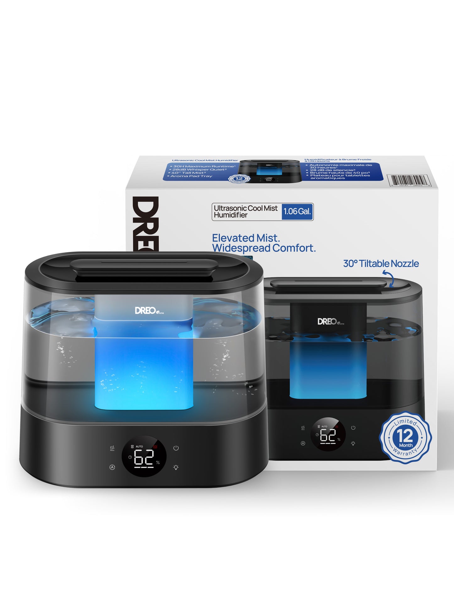 Nawilżacz powietrza Dreo HM420S 4L WiFi cichy 28dB 40h aromaterapia