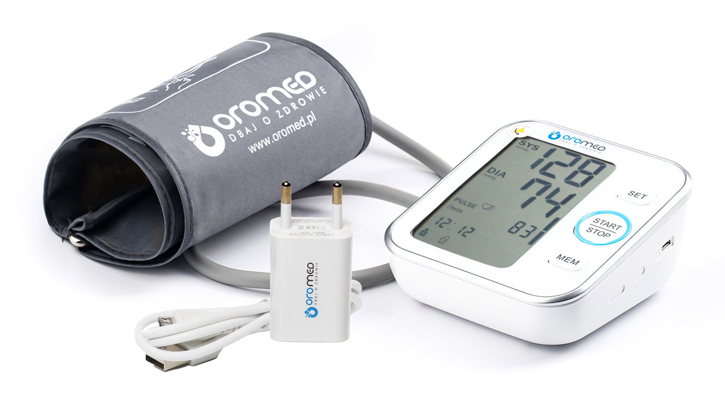 OROMED ORO-N6 BASIC – ciśnieniomierz naramienny elektroniczny z zasilaczem