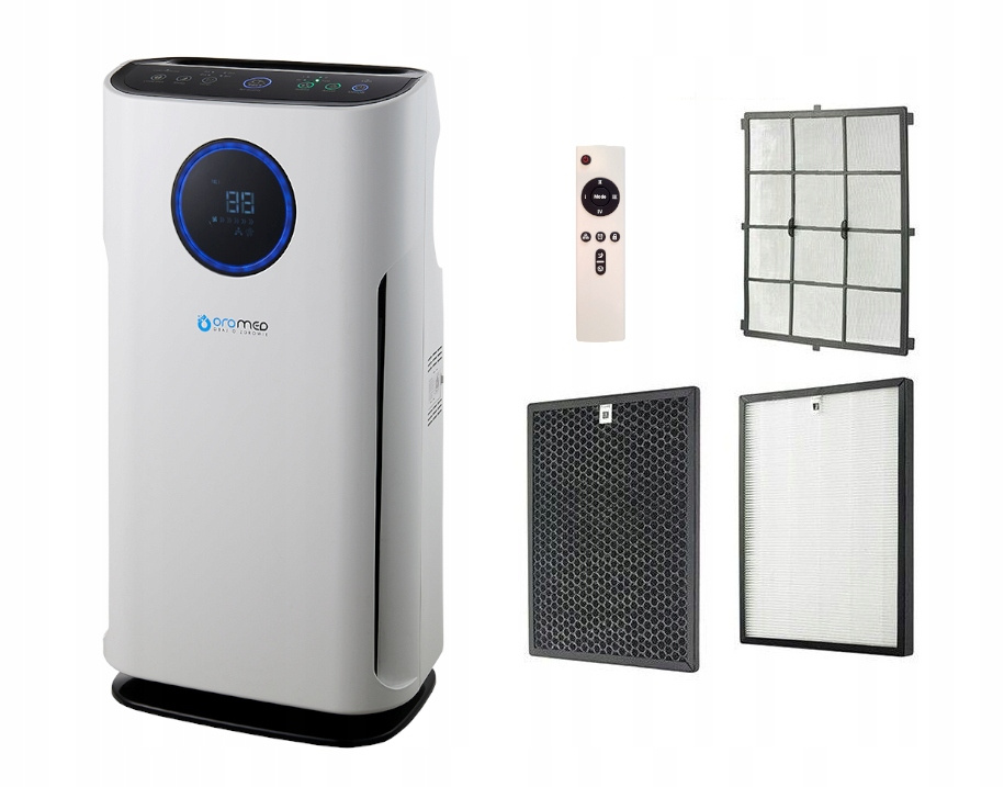 Oczyszczacz powietrza Oromed ORO-AIR PURIFIER HEPA PREMIUM – do 43 m², jonizacja, HEPA, pilot