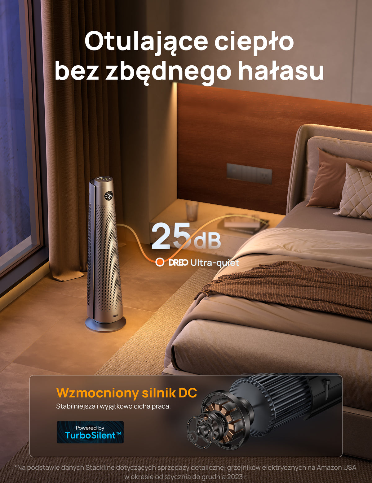 Termowentylator ceramiczny Dreo Solaris 818 srebrny