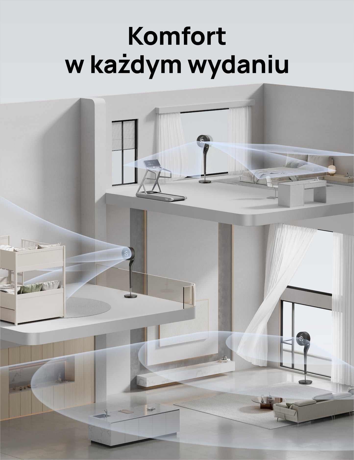 Wentylator Dreo TurboPoly Fan 154 – cichy i precyzyjny nawiew w całym pomieszczeniu