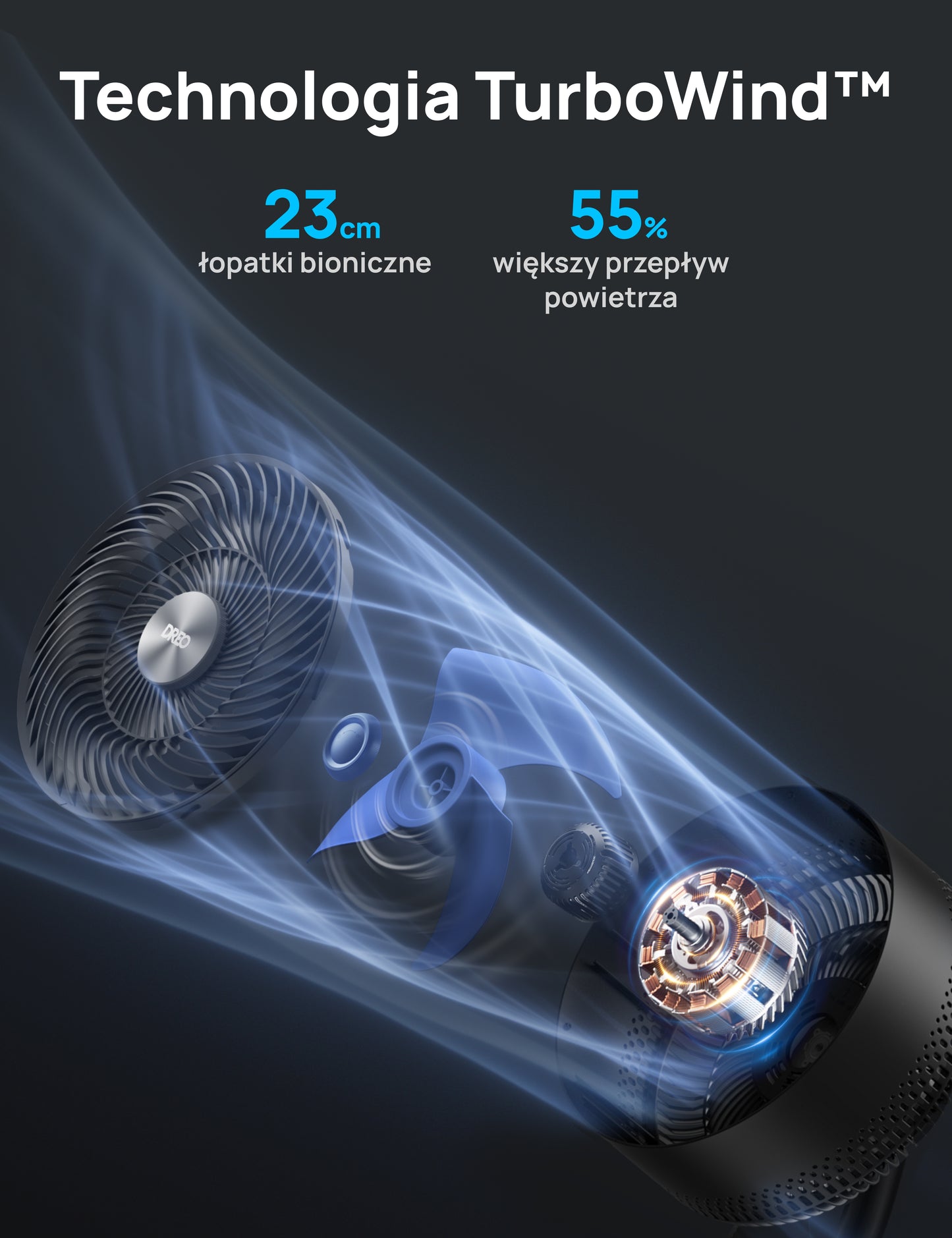 Wentylator Dreo TurboPoly Fan 154 – cichy i precyzyjny nawiew w całym pomieszczeniu
