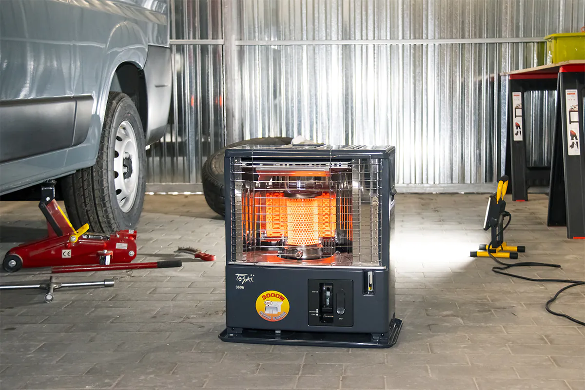 Piecyk naftowy Tosai 360A 3 kW – knotowy do 45 m²