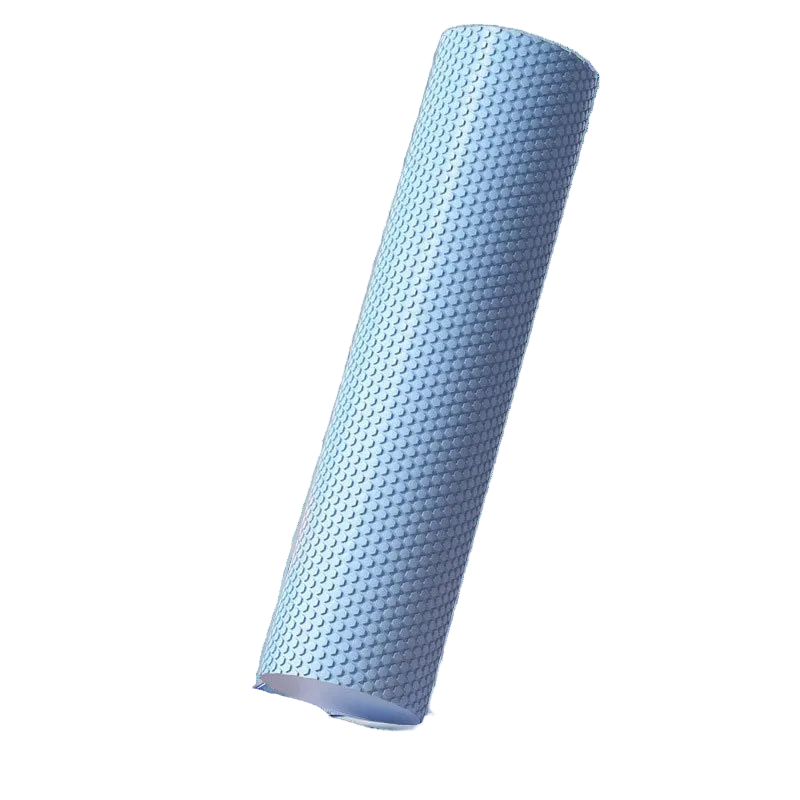Wałek do masażu CARE+ 90 cm – roller z wypustkami niebieski