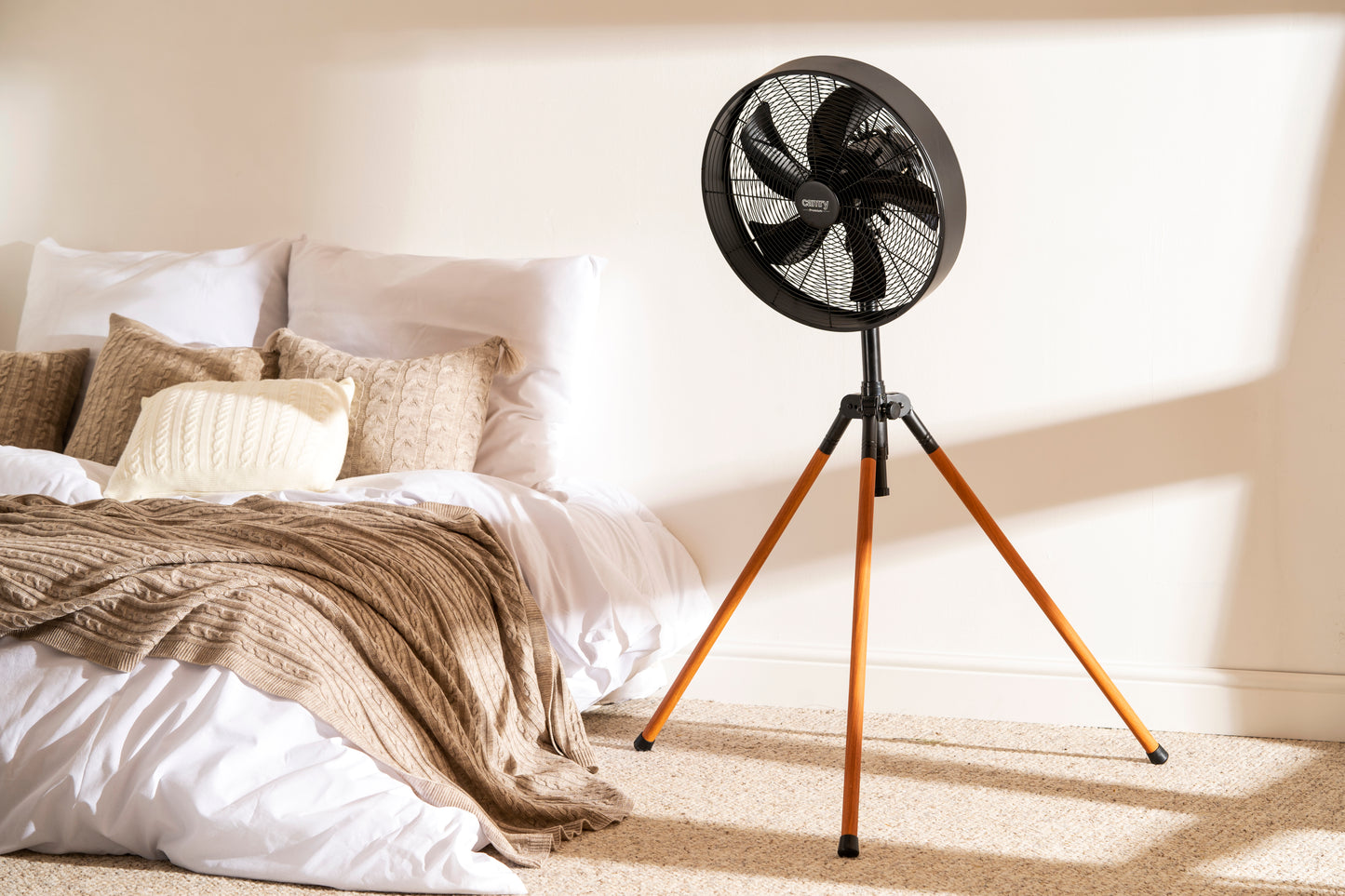 Wentylator stojący Camry CR 7329 Loft 40 cm / 16” – mocny wentylator na statywie 100W