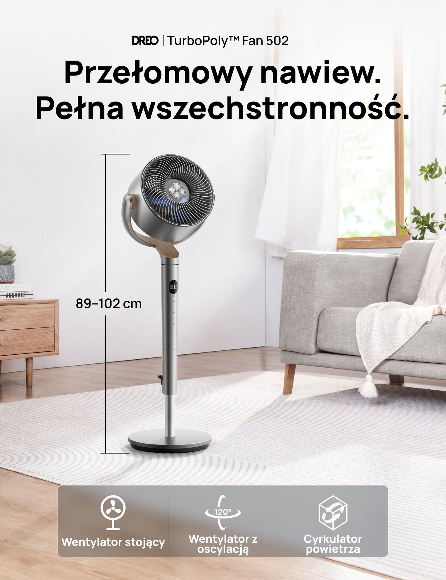 Wentylator Dreo TurboPoly Fan 502 DR-HPF002