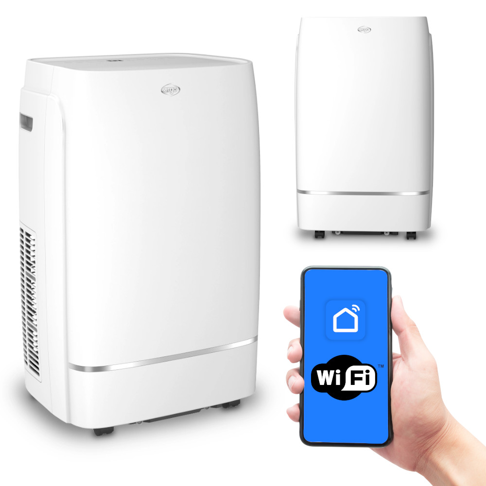 Klimatyzator przenośny ARGO TWIGGY PLUS WIFI – 3,54 kW (13000 BTU), chłodzenie i grzanie