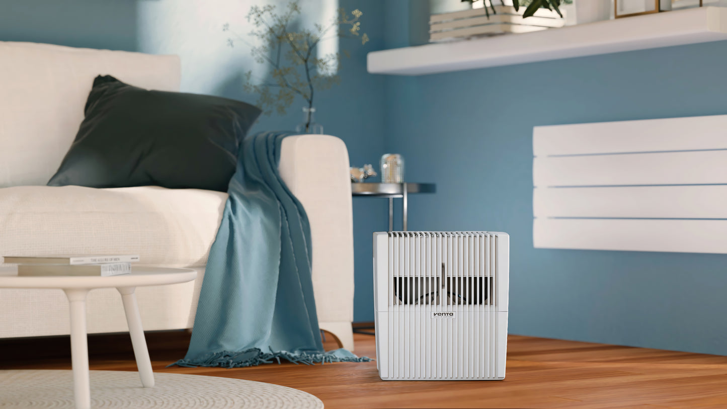 Nawilżacz powietrza Venta LW25 Comfort Plus – białe, stylowe rozwiązanie do zdrowego powietrza