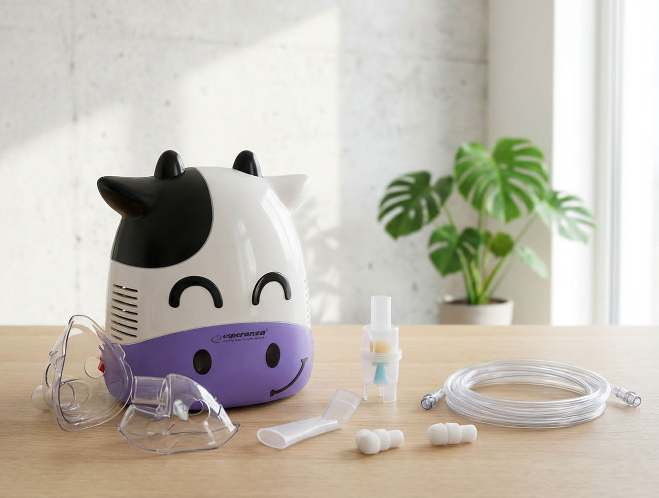 Inhalator kompresorowy Esperanza BREEZE – nebulizator dla dzieci i dorosłych