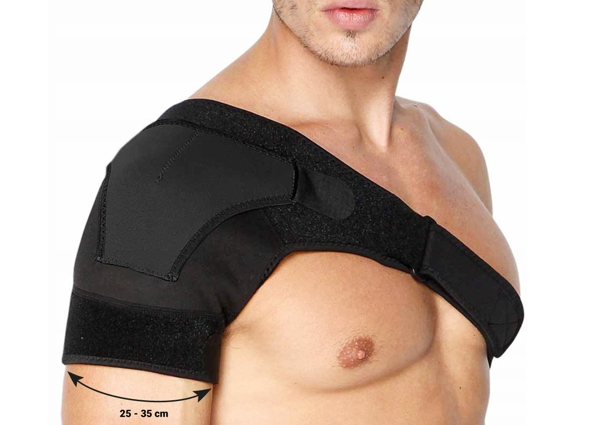 Stabilizator barku RECORD SB01 – orteza barkowa z kieszenią na zimny lub ciepły okład